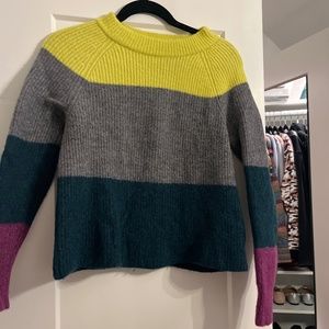 Color block sweater